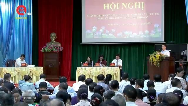 Bộ trưởng Bộ Y tế tiếp xúc cử tri Gia Bình, Bắc Ninh 