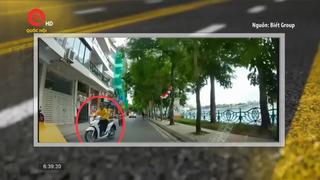 Điểm mù giao thông: Truy tìm người đàn ông đi SH đạp ngã người đi xe đạp