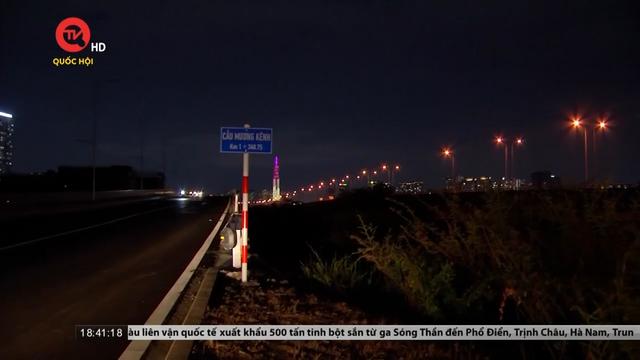 Hàng loạt trụ đèn đường song hành cao tốc Long Thành bị cắt trộm cáp điện 