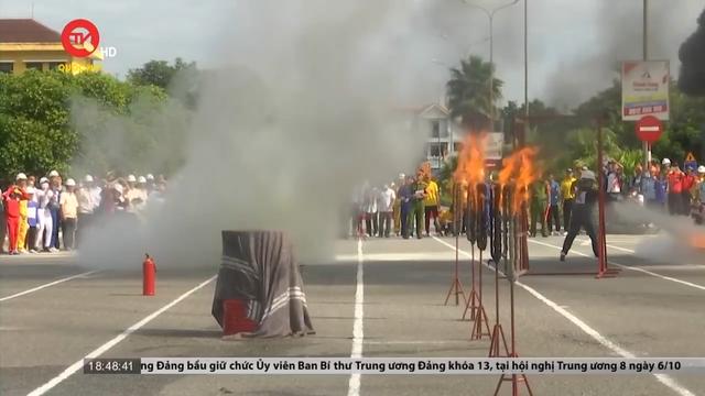 Thừa Thiên Huế: Hội thao nghiệp vụ chữa cháy, cứu nạn cứu hộ của lực lượng chuyên ngành và cơ sở 