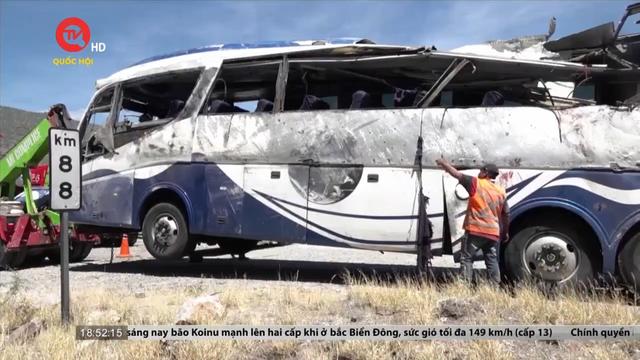 Cụm tin quốc tế: Tai nạn xe buýt ở Mexico khiến 16 người thiệt mạng
