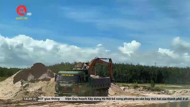 Những bãi khai thác cát tại Bình Thuận: Chỉ một lối ra vào độc đạo, được cảnh giới kỹ càng