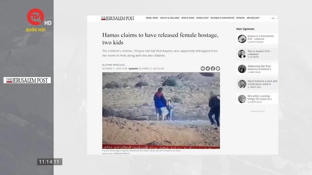 Hamas thông báo thả 3 con tin