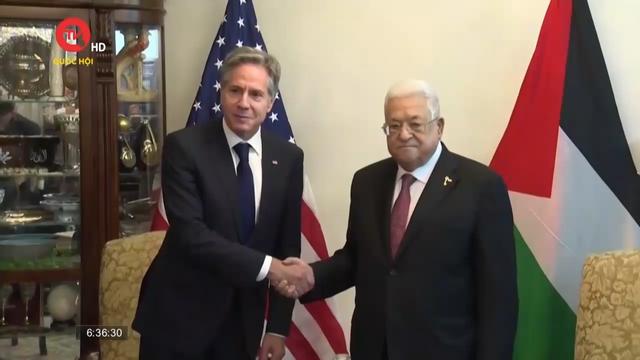 Ngoại trưởng Mỹ gặp Tổng thống Palestine  