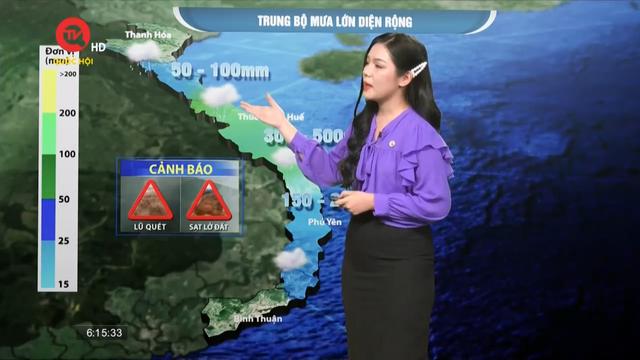 Dự báo thời tiết: Cảnh báo lũ quét ở miền Trung