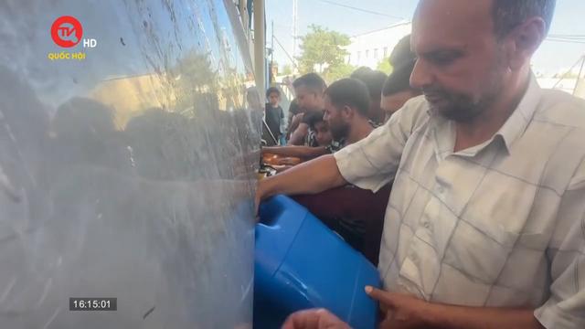 Israel mở lại nguồn cung nước phía nam Gaza
