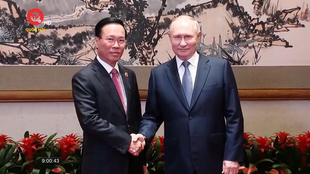 Chủ tịch nước Võ Văn Thưởng gặp Tổng thống Liên bang Nga Vladimir Putin