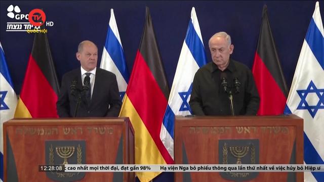 Thủ tướng Đức thăm Israel thảo luận về vấn đề viện trợ nhân đạo 