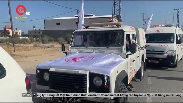 Hàng hóa cứu trợ bắt đầu vào dải Gaza 