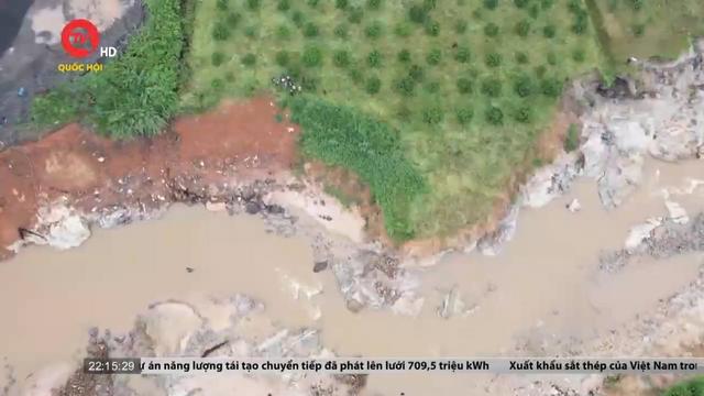 Gia Lai: Sạt lở mỏ khai thác đá làm trôi nhiều diện tích cây trồng của người dân
