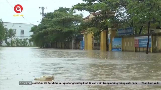 Quảng Trị: Nhiều khu dân cư ở Đông Hà ngập nặng do mưa lớn
