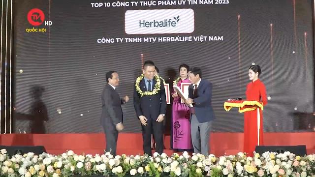 Herbalife Việt Nam được vinh danh Top 10 Công Ty Thực Phẩm Uy Tín lần thứ 3 liên tiếp