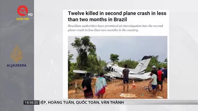 Rơi máy bay tại Brazil khiến 12 người thiệt mạng