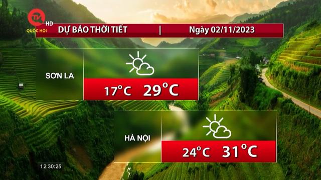 Dự báo thời tiết trưa 2/11: Bắc Bộ nắng nhẹ, Nam Bộ chiều có mưa