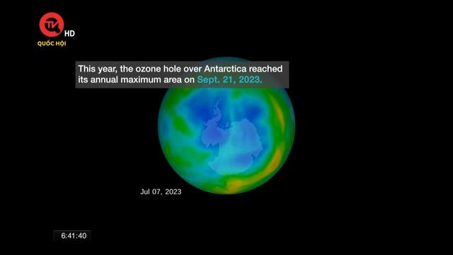 Lỗ thủng tầng ozone nhỏ hơn so với năm ngoái