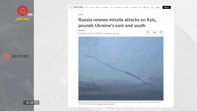 Thủ đô Kiev của Ukraine bị Nga không kích
