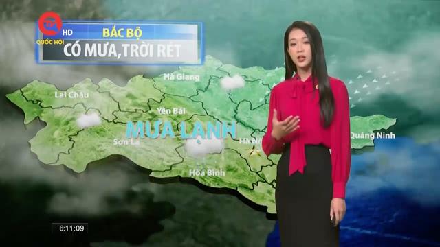 Dự báo thời tiết: Bắc Bộ mưa rét