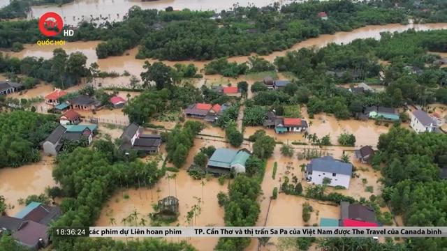 Quảng Trị: Nhiều địa phương bị ngập sâu trong lũ