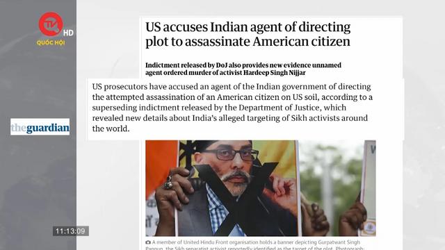 Mỹ cáo buộc quan chức Ấn Độ thuê người ám sát thủ lĩnh đạo Sikh
