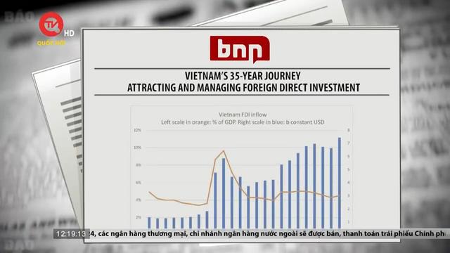 Việt Nam thu hút đầu tư trực tiếp nước ngoài thành công trong 35 năm qua
