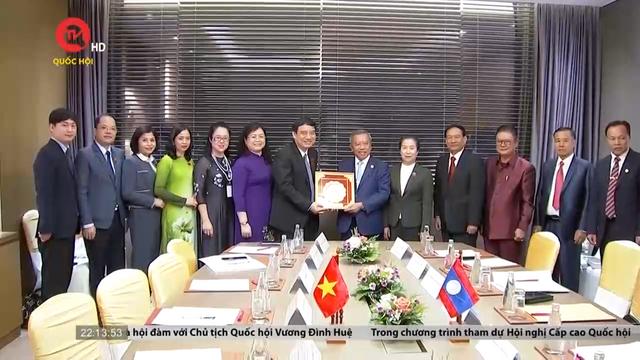 Chủ nhiệm Ủy ban Văn hóa, Giáo dục tiếp Chủ tịch Hội Hữu nghị Lào - Việt Nam 