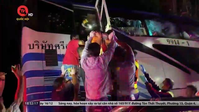 Tai nạn xe buýt tại Thái Lan khiến 14 người thiệt mạng