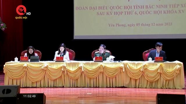 Thứ trưởng Bộ Công an Trần Quốc Tỏ tiếp xúc cử tri Yên Phong, Bắc Ninh 
