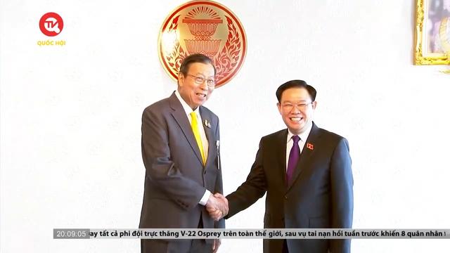 Chủ tịch Quốc hội Vương Đình Huệ hội kiến Chủ tịch Thượng viện Thái Lan 