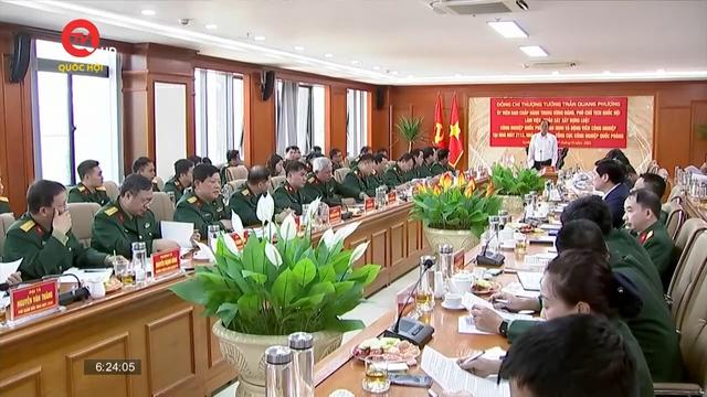 Phó chủ tịch Quốc hội Trần Quang Phương khảo sát tại 2 nhà máy sản xuất vũ khí, đạn dược 