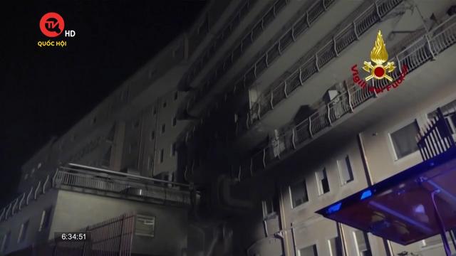 Cháy bệnh viện ở Italy