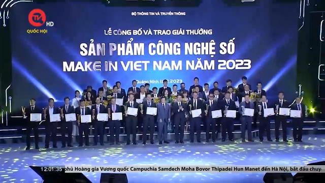Lễ trao giải thưởng sản phẩm công nghệ số Make In Việt Nam năm 2023 