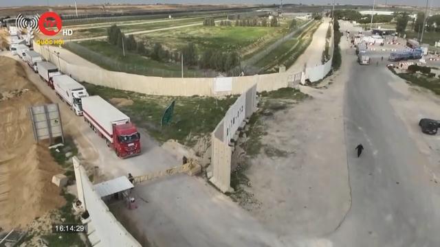 Israel sử dụng hai cửa khẩu để kiểm soát hàng viện trợ vào Dải Gaza 