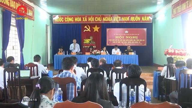 Đoàn ĐBQH tỉnh Gia Lai tiếp xúc cử tri huyện Chư Sê 