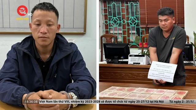 Lai Châu: Bắt giữ 2 đối tượng, thu 16 bánh heroin