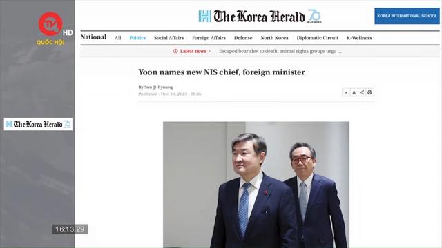 Tổng thống Hàn Quốc thay thế 2 quan chức nội các