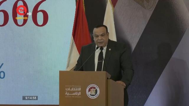 Tổng thống Ai Cập tái đắc cử nhiệm kỳ thứ 3, đạt gần 90% phiếu bầu