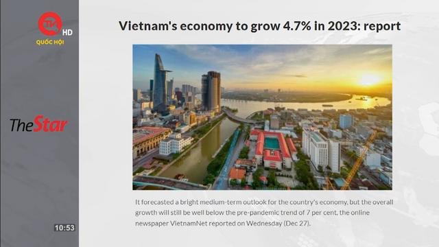 Việt Nam điểm báo: Nền kinh tế Việt Nam tăng trưởng 5% vào năm 2024