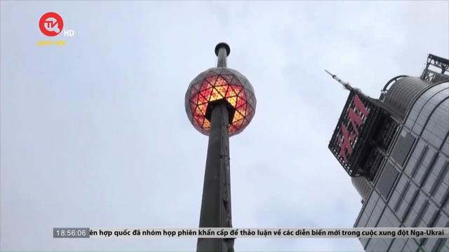 Quả cầu pha lê tại Quảng trường Thời đại sẵn sàng cho lễ đón năm mới