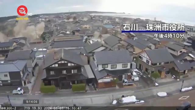 Nhật Bản xác định thiệt hại sau trận động đất