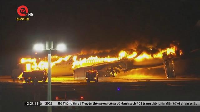 Japan Airlines thiệt hại hơn 100 triệu USD do vụ va chạm gây cháy máy bay 