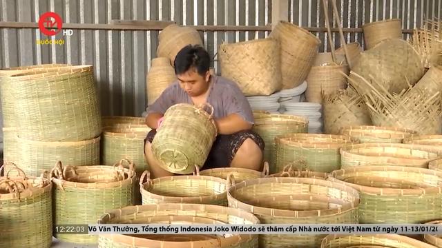 TPHCM: Ảm đạm làng nghề đan lát ngày cận Tết