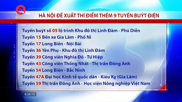 Hà Nội: Đề xuất thí điểm thêm 9 tuyến xe buýt điện