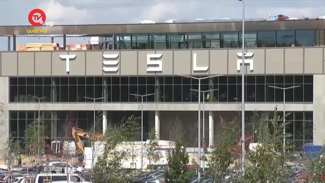 Nhà máy Tesla tại Đức tạm ngừng sản xuất