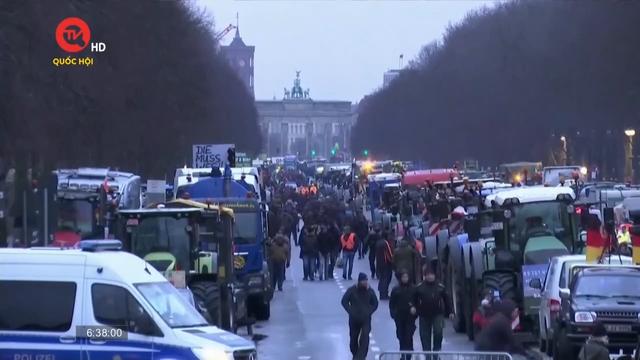 Hàng nghìn nông dân Đức tiếp tục biểu tình