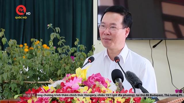 Chủ tịch nước thăm quân và dân xã đảo Thổ Châu, thành phố Phú Quốc, tỉnh Kiên Giang