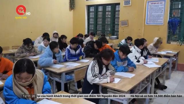 Hơn 122.000 học sinh các tỉnh Tây Bắc nghỉ học do rét đậm rét hại