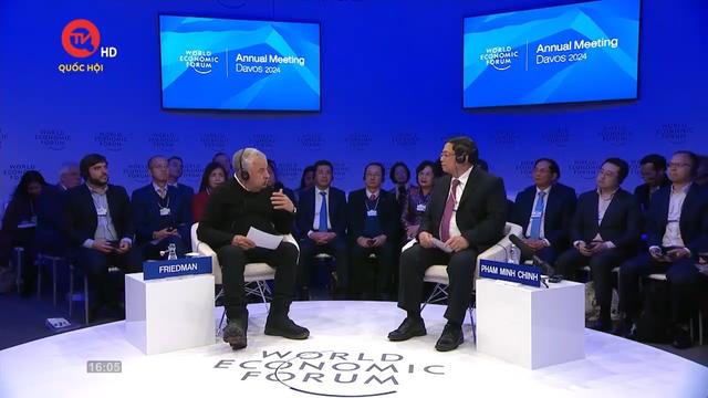 Đối thoại Davos: Cuộc trò chuyện giữa Thủ tướng Phạm Minh Chính với nhà bình luận kỳ cựu của New York Times Thomas Friedman về định hướng tầm nhìn của Việt Nam

