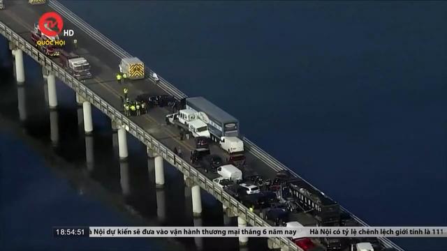 Cụm tin quốc tế: Đâm xe liên hoàn trên cầu tại bang Maryland, Mỹ