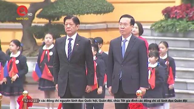 Lễ đón chính thức Tổng thống Philippines thăm cấp nhà nước tới Việt Nam