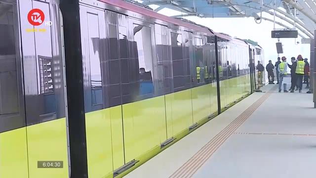 Chạy thử nghiệm đoạn Metro Nhổn - ga Hà Nội vào tháng 4/2024